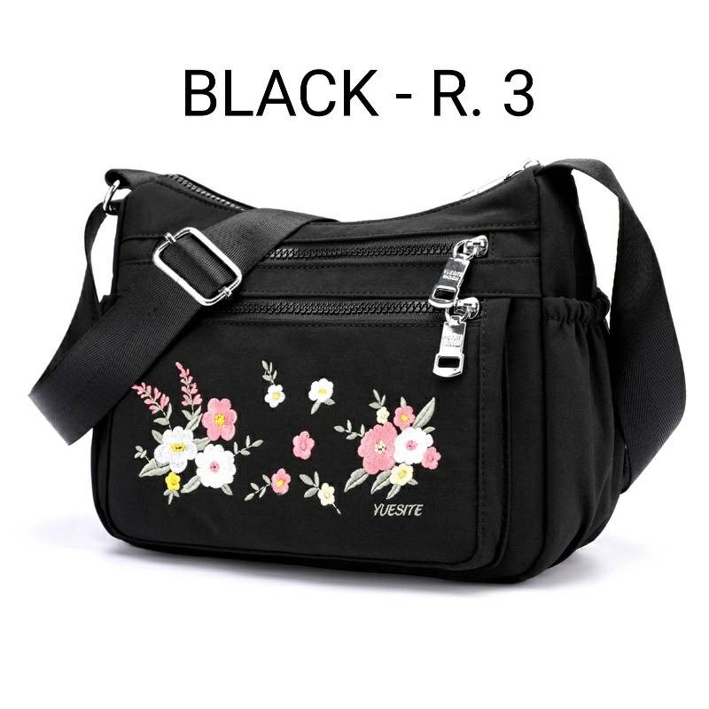 Sale Akbar 2023 Tas Selempang Flower Beautiful Bag Casual Small [BORDIR JAHIT ASLI]