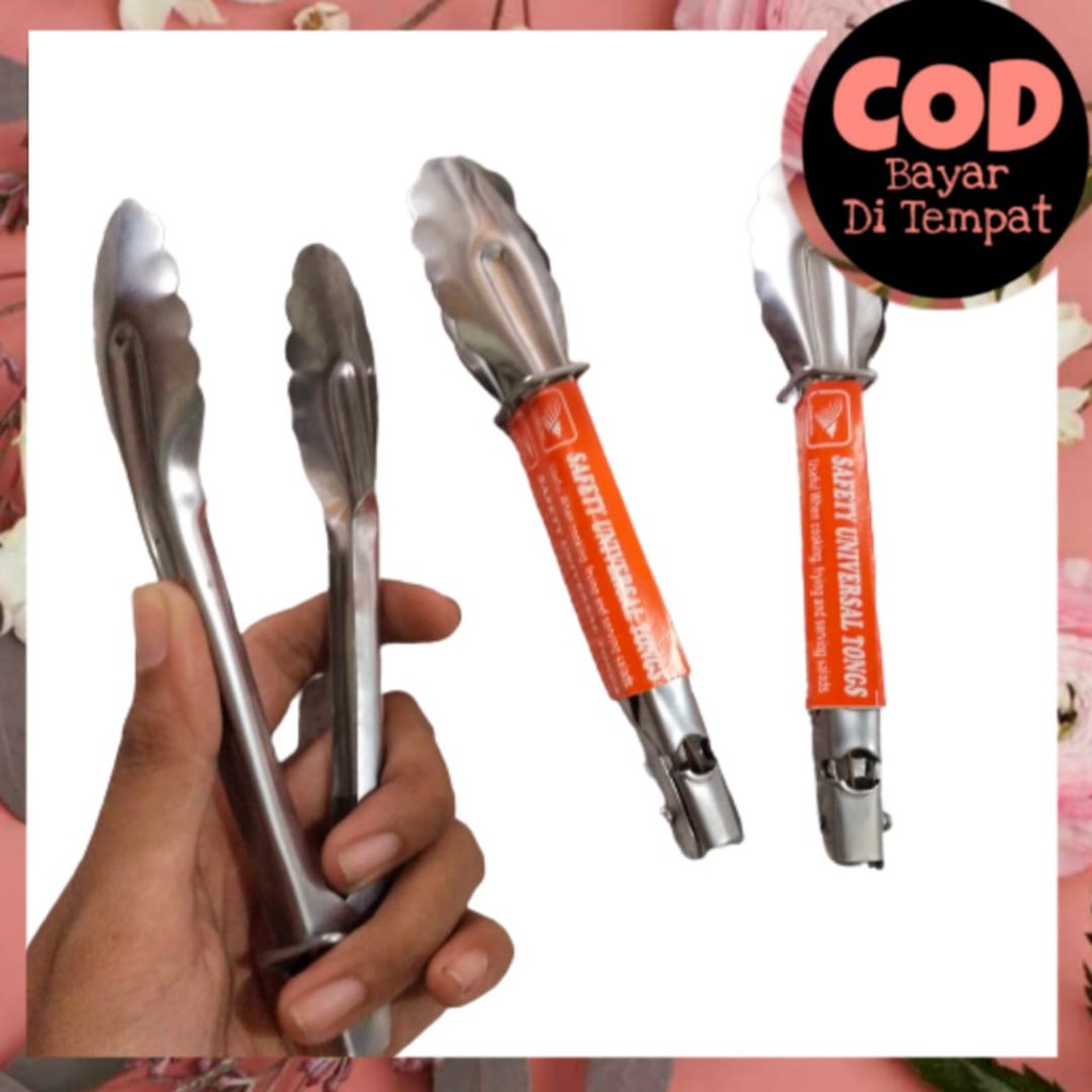 Capit Gorengan MINI Capit Makanan Stainless 17 CM Penjepit Gorengan