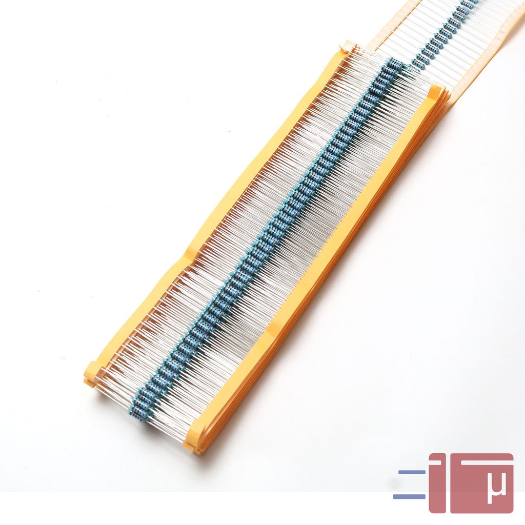 x10 Resistor 27K 1/2W Metal Film 1% Taiwan Kaki Tembaga