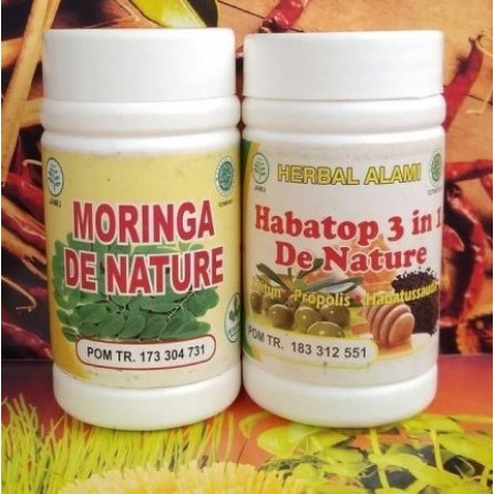 Alami Obat Darah Tinggi AMPUH Habatop Moringa De Nature ASLI Herbal