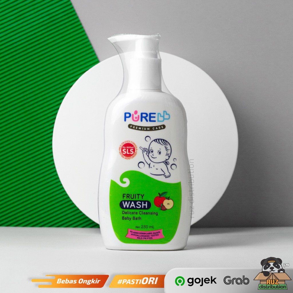 Pure Baby Wash Fruity 230ML Hijau