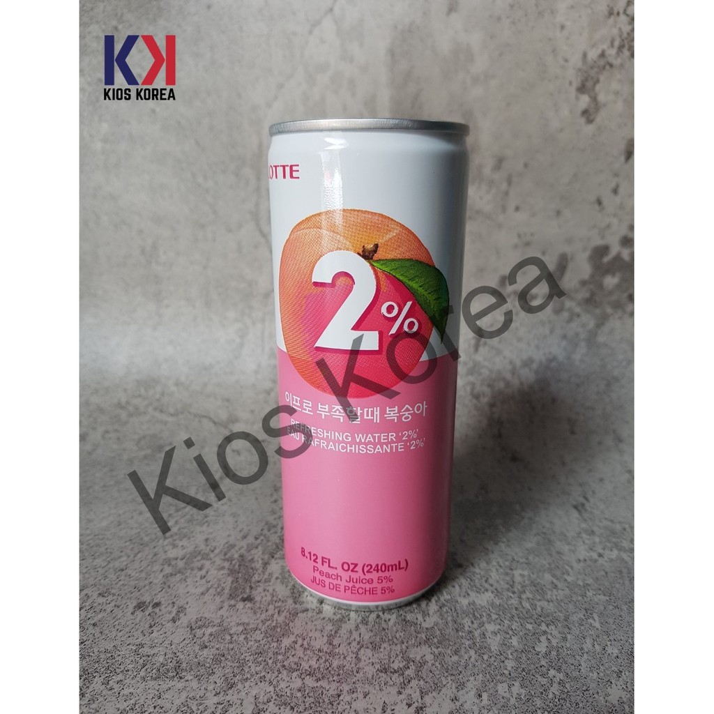 

Lotte Refreshing Water 2% / MINUMAN BUAH PERSIK / Peach Flavour Korean Drink Minuman Korea