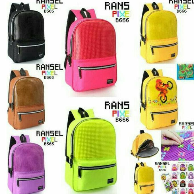 Cuci gudang Tas Ransel Sekolah Anak Pixel Powa Lego 666 The best