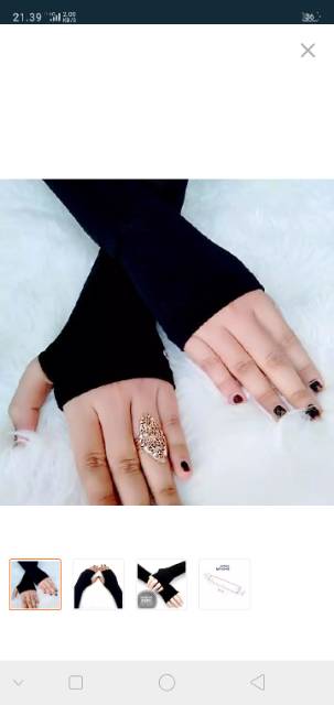Handshock jempol fingerles manset wanita muslim Murah produsen manset tangan glosir manset