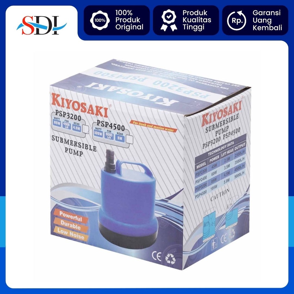 POMPA CELUP KOLAM PSP 3200 4.5M 5000L/H