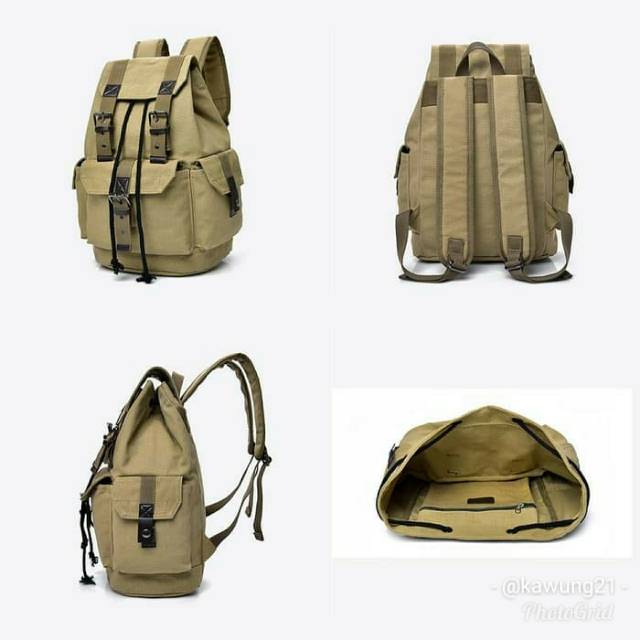 TP23 Tas Ransel Pria Import Backpack Sekolah Tas Punggung Outdoor