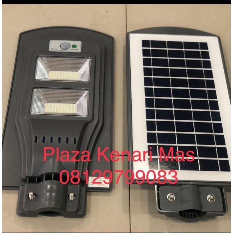 Lampu jalan led solar sell all in one / pju solar cel 60w 60 Watt led
