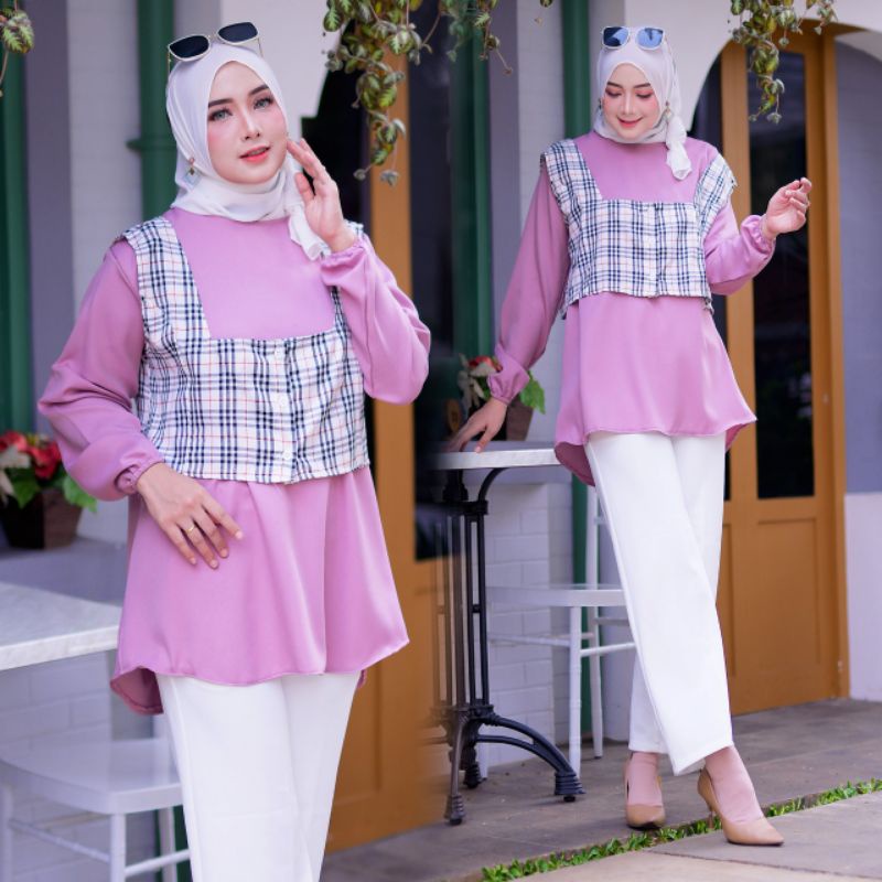 Sunny One Set. Atasan Katun. ATASAN, TUNIK, Blouse wanita, atasan wanita, BLOUSE, Baju Wanita