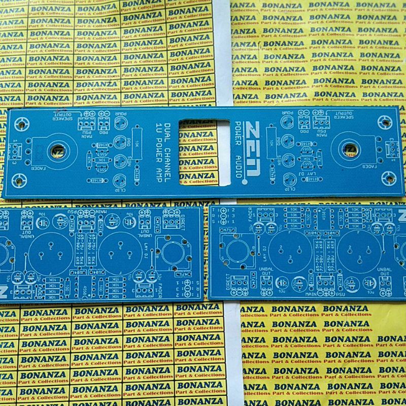 Pcb Panel depan belakang bok 1u 1.5u 2channel