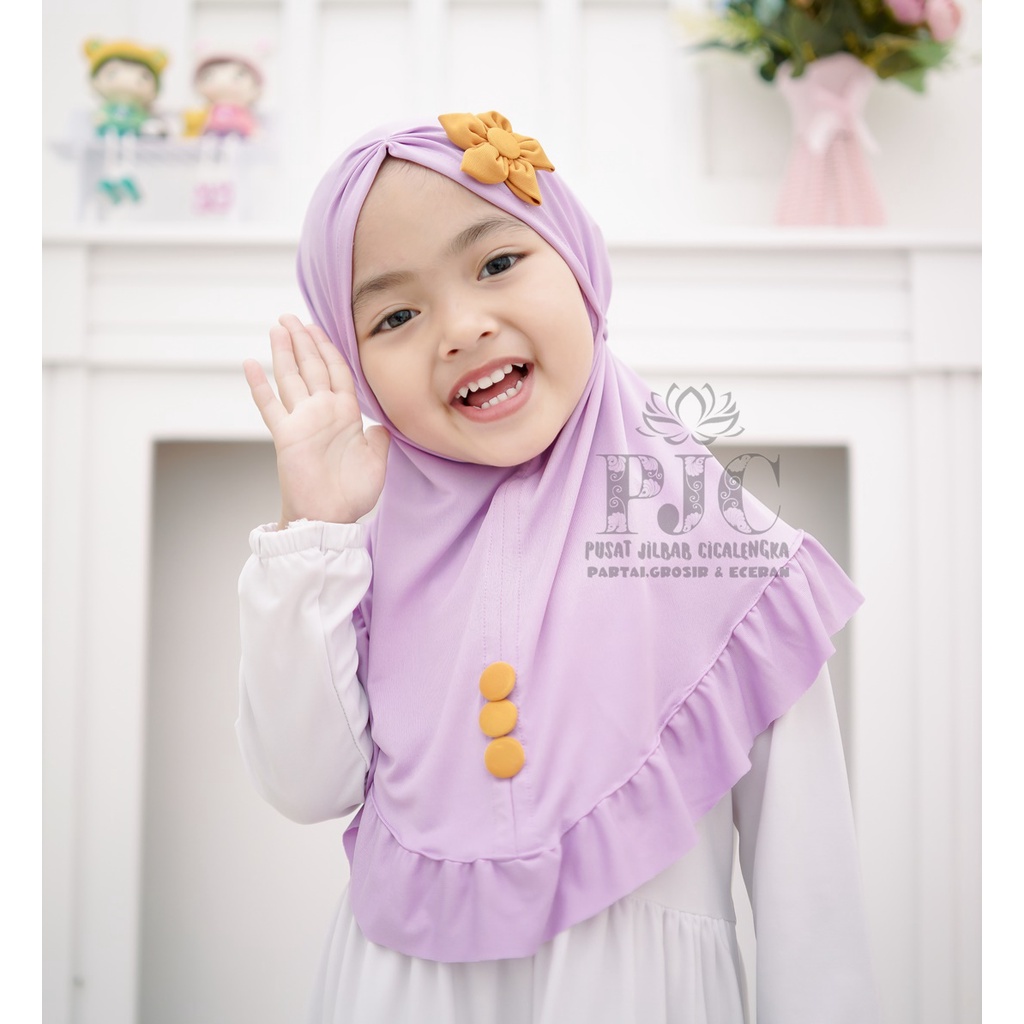 jilbab anak BUNGA MATAHARI kerudung anak perempuan hijab anak jilbab bayi lucu krudung anak hijab bayi terbaru