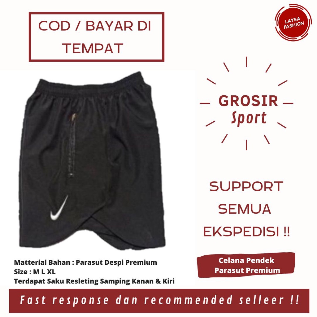 COD CELANA PENDEK OLAHRAGA PARASUT CELANA RUNNING GYM CELANA BADMINTON CELANA VOLI FITNESS JOGGING SENAM LARI SEPEDA SPORTY CELANA BOLA PRIA WANITA BAHAN PARASUT DESPI PREMIUM CELANA PENDEK PARASUT MICRO MIKRO RUNNING HITAM POLOS LOGO NIKE BORDIR