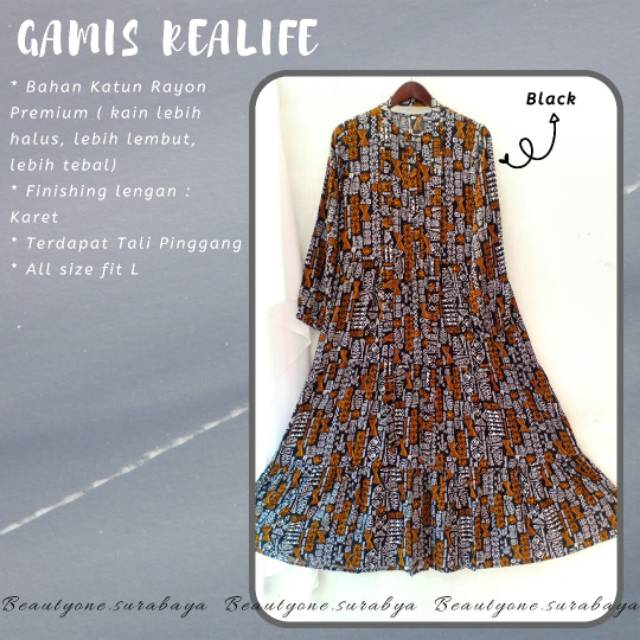 Gamis Dewasa Dress Etnik Homey Dress Murah - Bahan Katun Rayon Premium Nyaman Dipakai | Bisa Cod