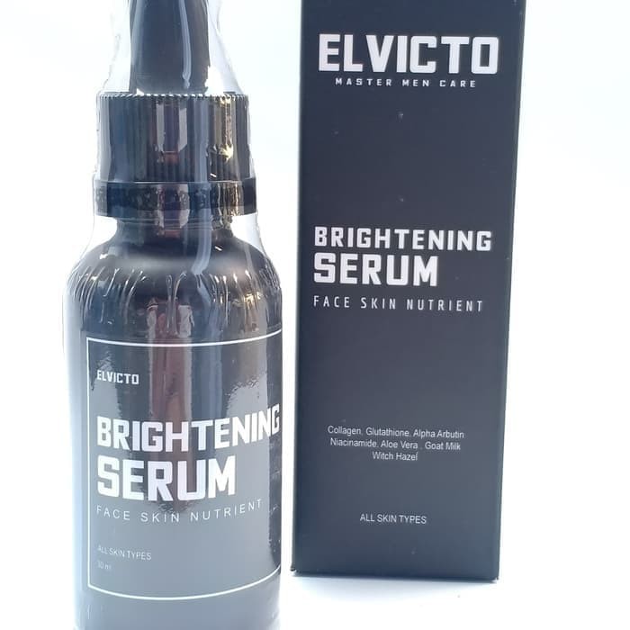 ELVICTO BRIGHTENING SERUM 30 ML PENCERAH WAJAH PRIA SERUM ELVICTO MENCERAHKAN SUDAH BPOM