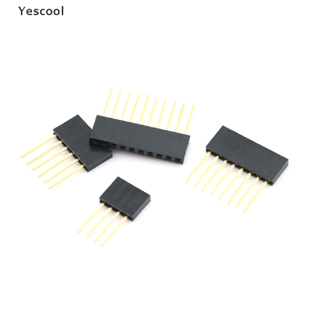 Yescool 10pcs Kepala Femal Kaki Panjang 2.54mm Untuk Arduino Shield