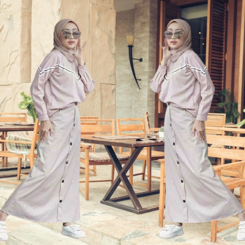 Bawahan Rok // Pakean Wanita // Rok Panjang // ROK Kancing CASUAL BUTTON SKIRT / ROK SPAN / MODEL KANCING KEKINIAN