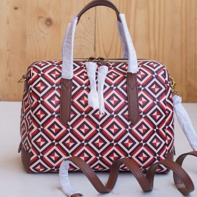 sydney satchel red multi