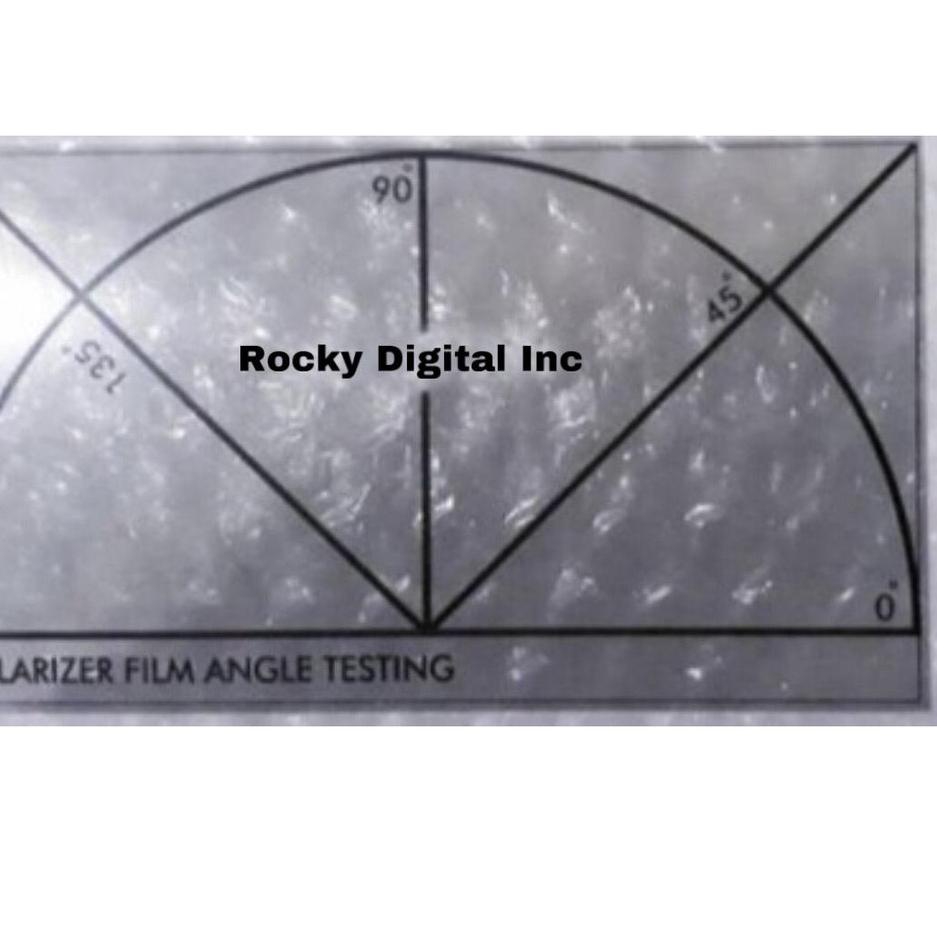 ➵ Alat Ukur Derajat Polaris - Polarizer Film Angle Testing - rare item mengukur sudut polariz ☊