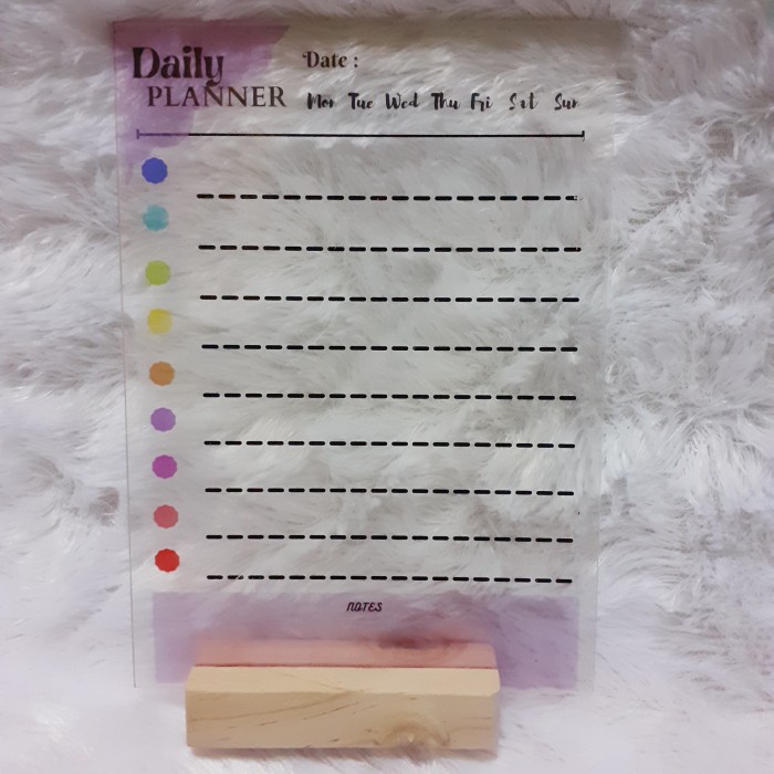 

Update To Do List / Daily Planner / Rencana Harian Acrylic A5 Murah Berkualitas
