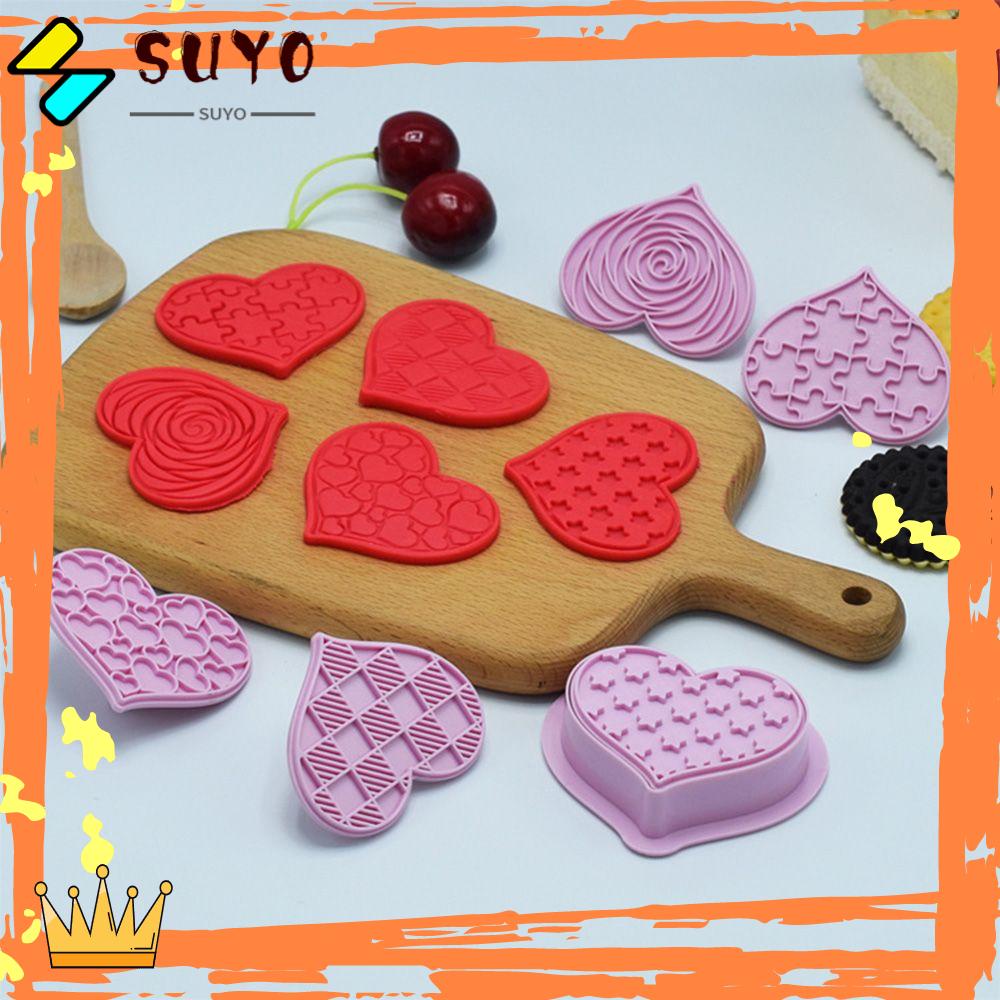 Suyo 6pcs / Set Cetakan Emboss Fondant Kue Ulang Tahun