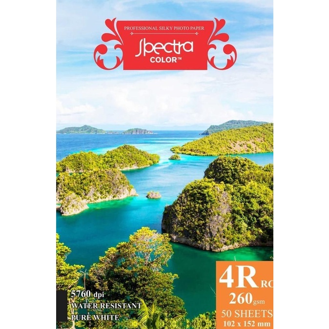 

Diskon SPECTRA RC Inkjet Paper Silky 4R 260 gsm Diskon