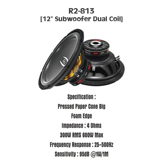 subwoofer 12inchi R2-813