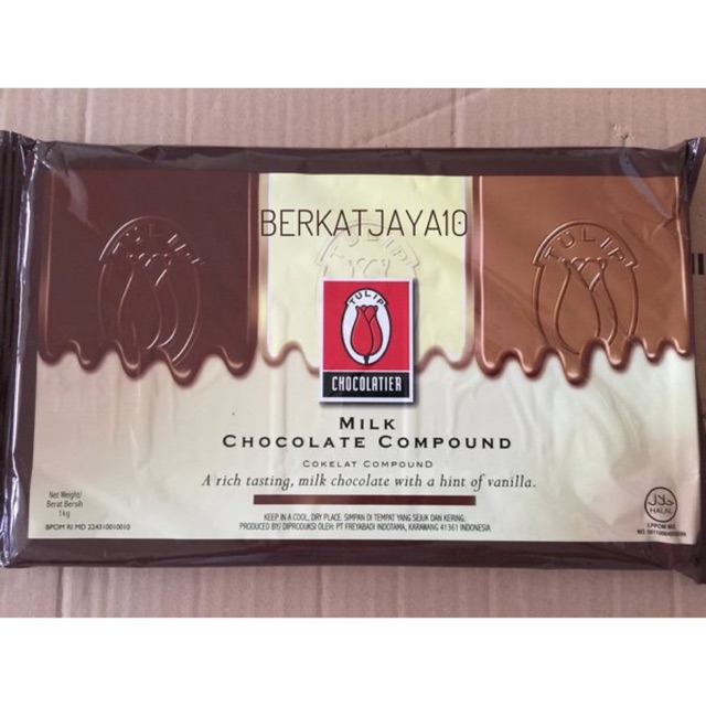 

Tulip MILK Chocolate Compound Coklat Batang 1kg