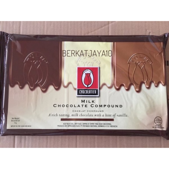 Tulip MILK Chocolate Compound Coklat Batang 1kg