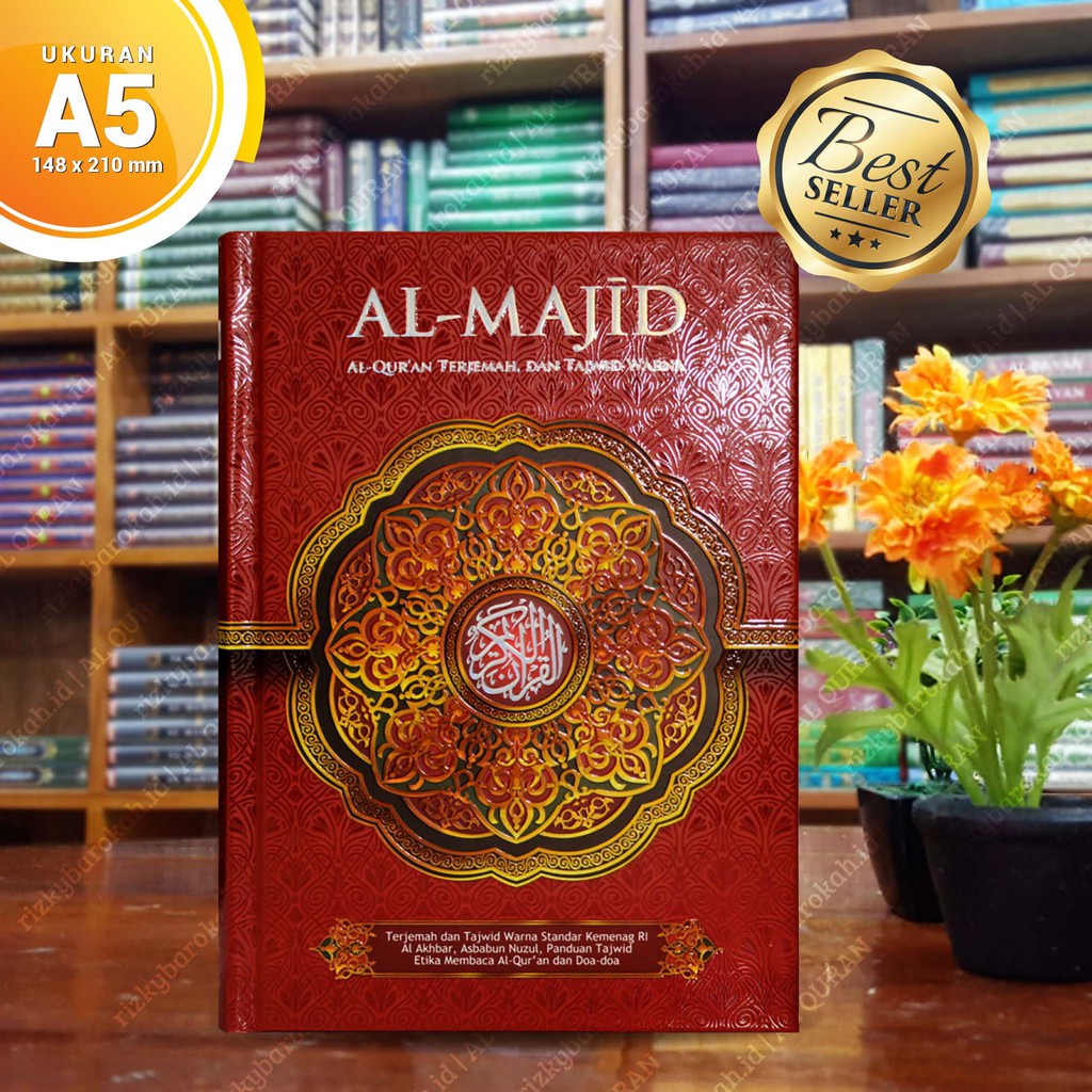 Al-Quran Terjemah Dan Tajwid Warna Al-Majid Ukuran A5 | AL-QUR’AN AL-MAJID TERJEMAH DAN TAJWID WARNA