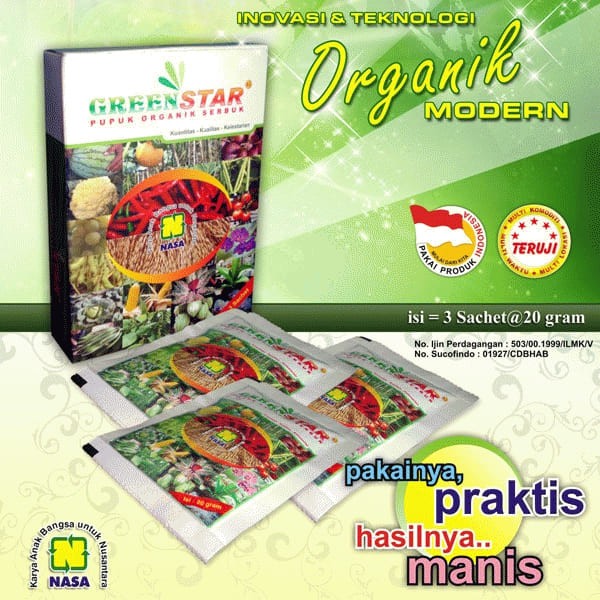 Pupuk GREENSTAR Organik | Perangsang Buah | NASA