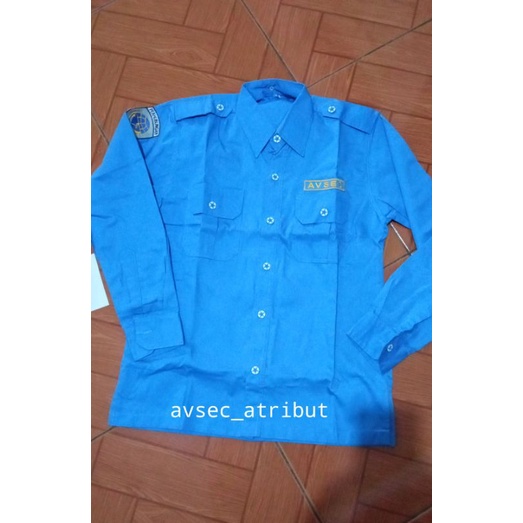 BAJU SERAGAM AVSEC PRIA ( AP II) LENGAN PANJANG/ATRIBUT AVSEC