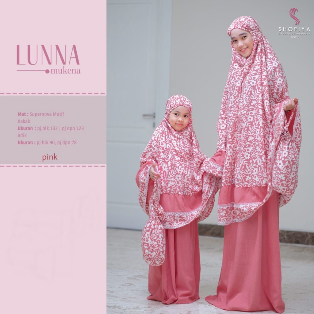 ISHI Kids - LUNNA | Mukena Anak Perempuan Syari Umur Tanggung Wanira Cewek Usia 8 9 10 Tahun (COD)