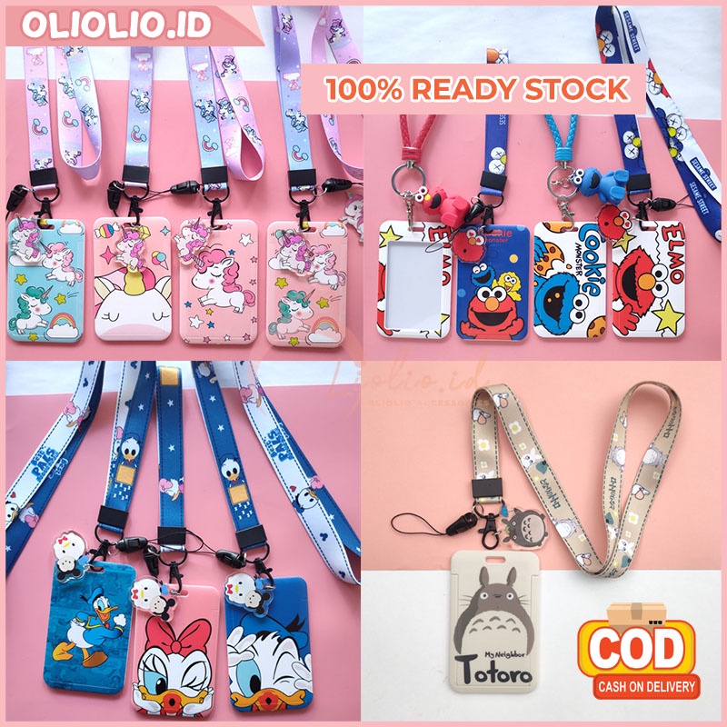 

Name Tag Id Card Holder Korea Motif Kartun Hardcase Aksesoris Tempat Kartu Nama kualitas bahan tebal GTG
