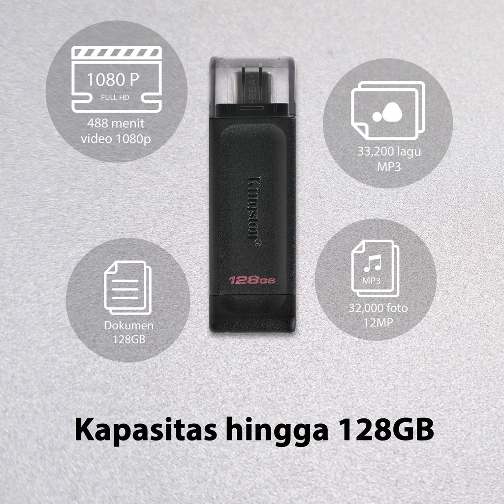 Kingston USB-C DataTraveler DT70 128GB (DT70/128GB)