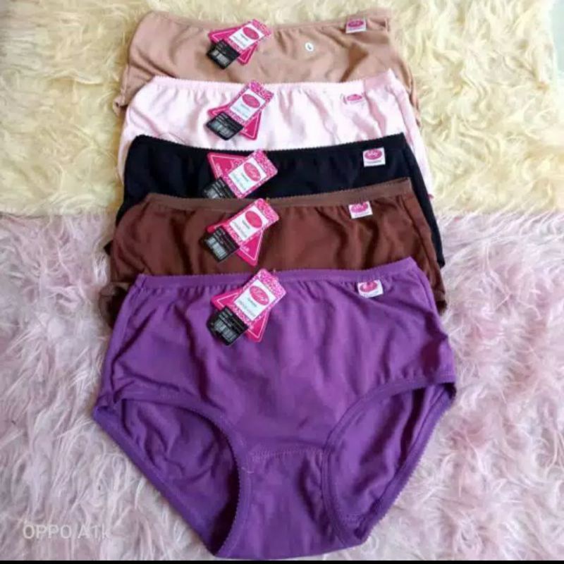 Grosir cd celana dalam lutty 6970 katun premium / cd wanita pake jahit belakang berkualitas