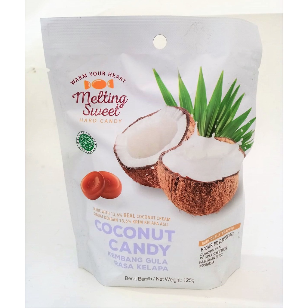 

MELTING SWEET COCONUT CANDY 125 GR / KEMBANG GULA RASA KELAPA / DENGAN COCONUT CREAM