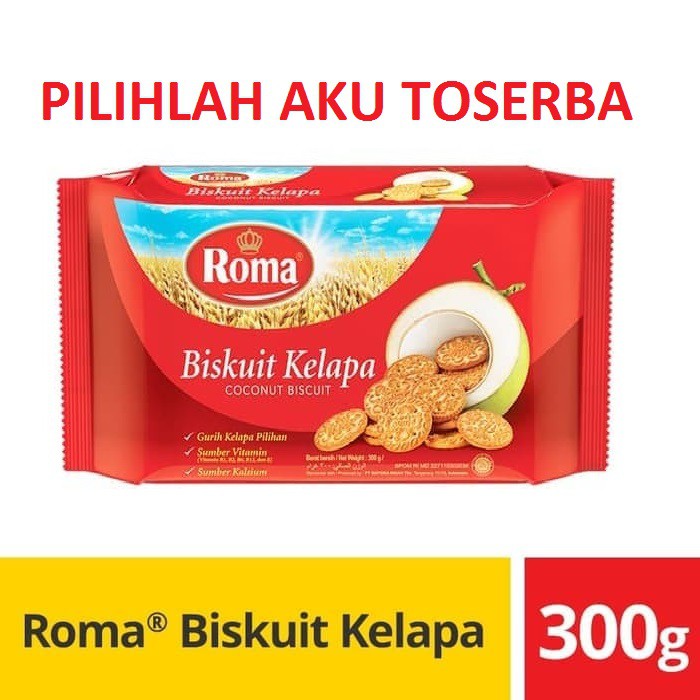 Biskuit Roma Kelapa 300 gram ( HARGA SATUAN )