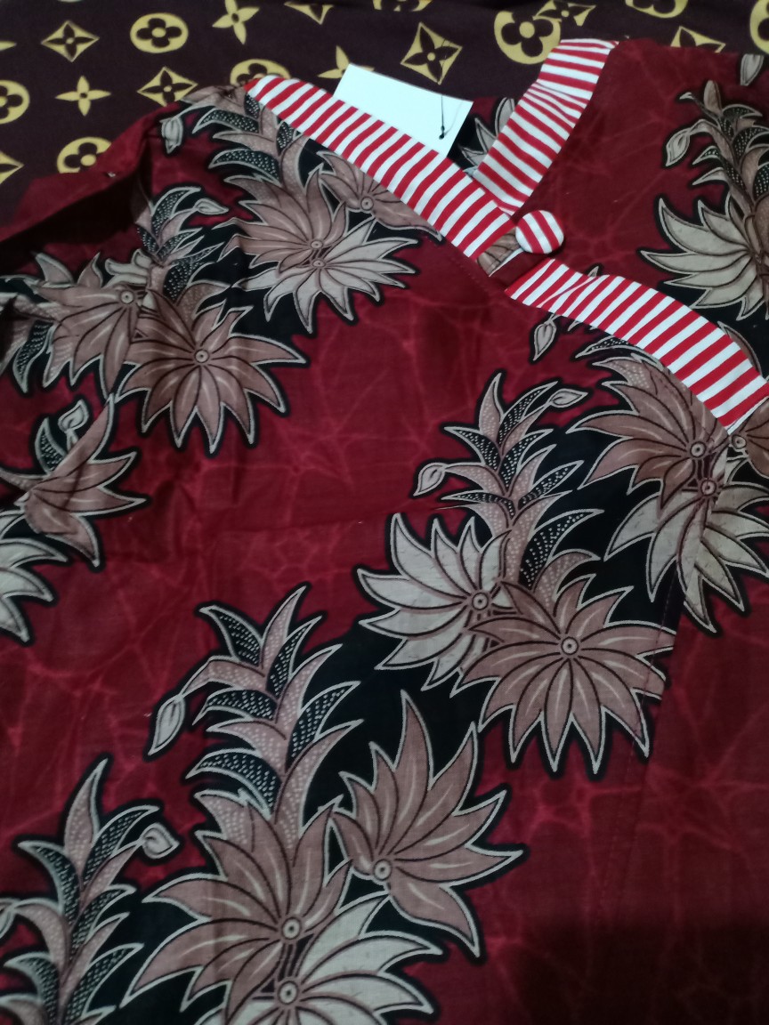 Blouse Batik Wanita Bambu Natural -  Atasan Batik Wanita - S-m-l-xl-xxl-3l-4l-5l