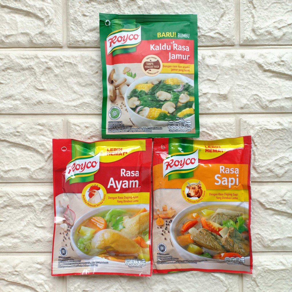 Royco Kaldu Rasa Jamur Ayam Spesial Sapi 40gr 100gr Bumbu Baru Penyedap Rasa Sachet 40g 40gram 40 100 g gr