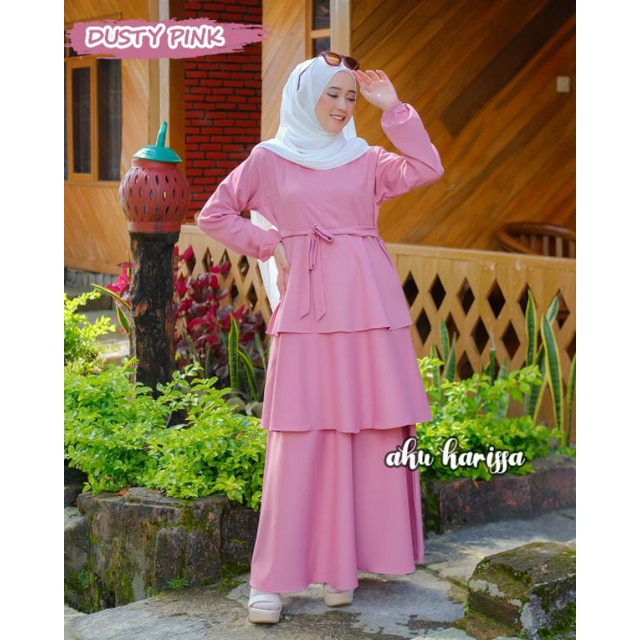 SETELAN ROK ORY AKU KARISSA ONE SET ROK ITYCREPE TERBARU