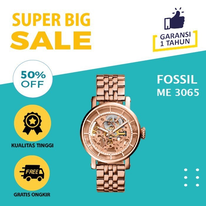 Jam Tangan Fossil ME3065 Automatic Wanita Original