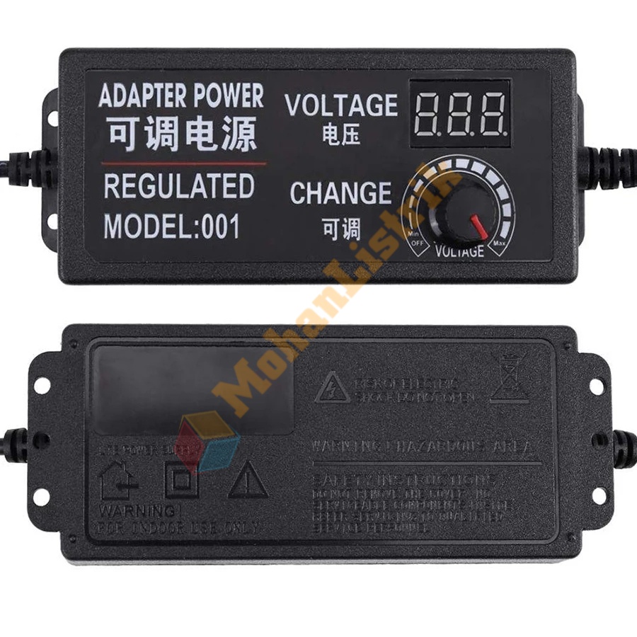 Adjustable Adaptor 3V 24V DC 2A Switching Power Supply Display Led