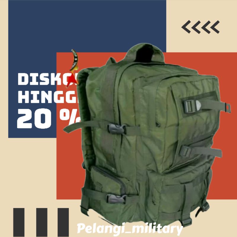 0Tas ransel gultor 511 jumbo tas ransel hijau army tas tactical outdoor besar bonus rubber/tempelan