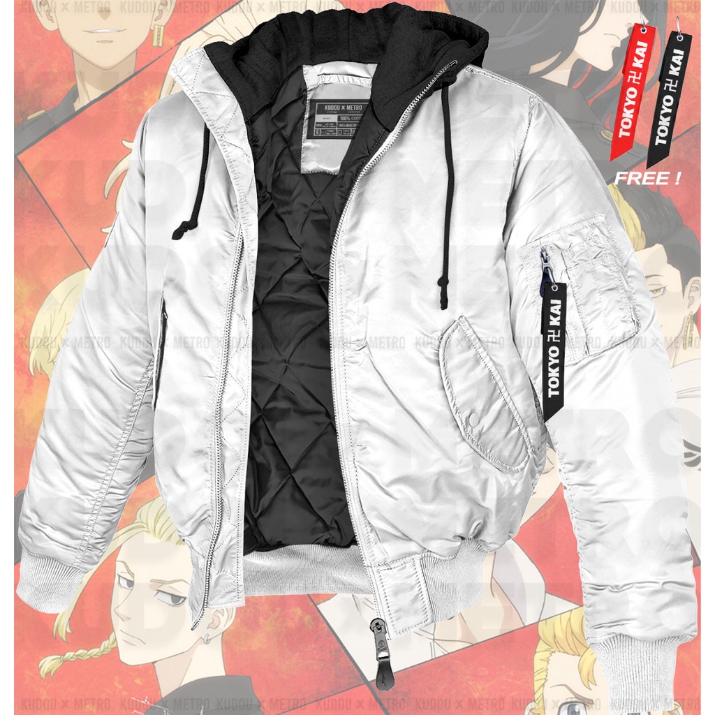 Waterproof Bomber TOKYO 卐 KAI  Anime Tokyo Revengers Manga Premium Unisex