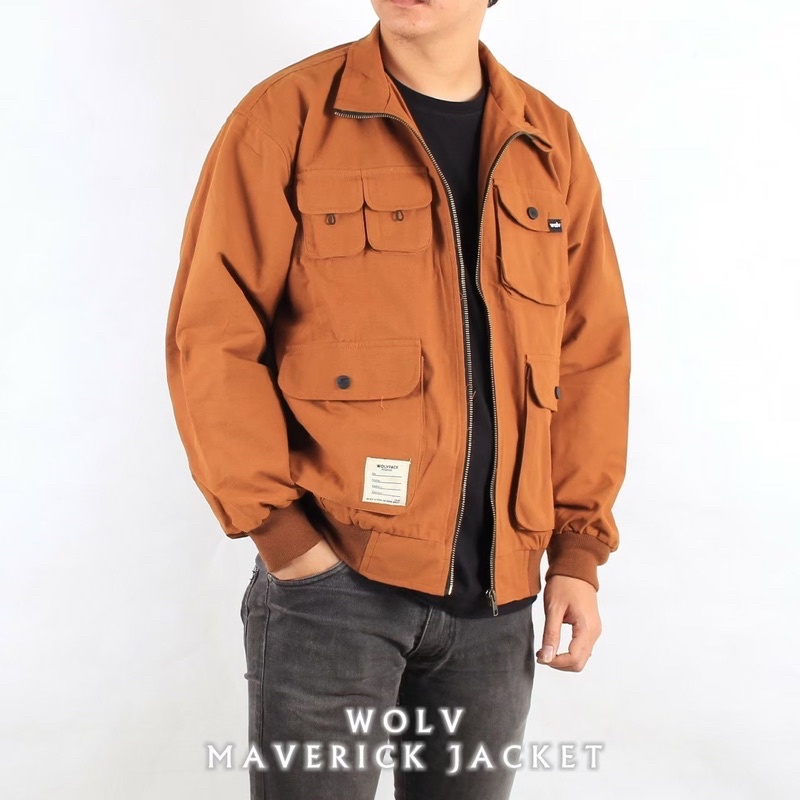 ORIGINAL WOLV Jaket Maverick Caramel Jaket Parka Wolv