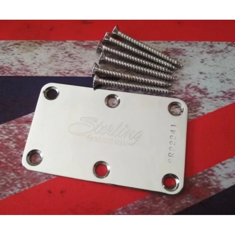 Neck Plate Bass Original Sterling By Musicman Chrome