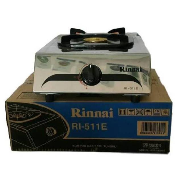 Rinnai kompor gas satu tungku RI 511E / Rinnai Kompor 1 Tungku RI 511 E