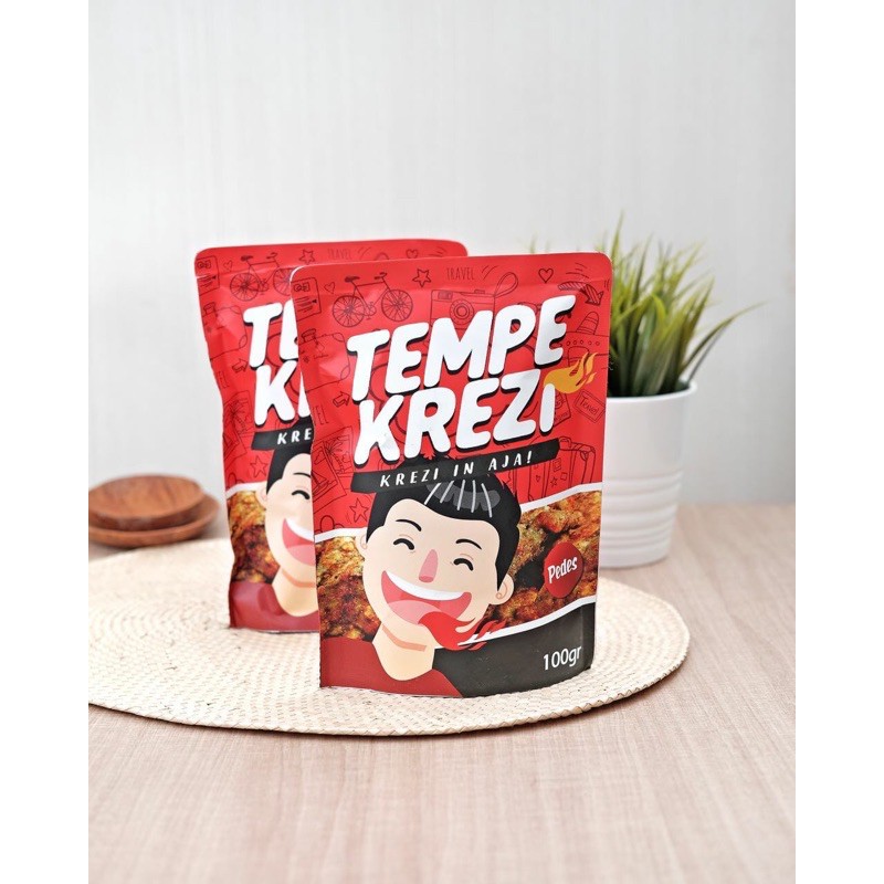 

[PROMO!!] Tempe Krezi 100 gram - Keripik tempe terkenal nikmat termurah pedas