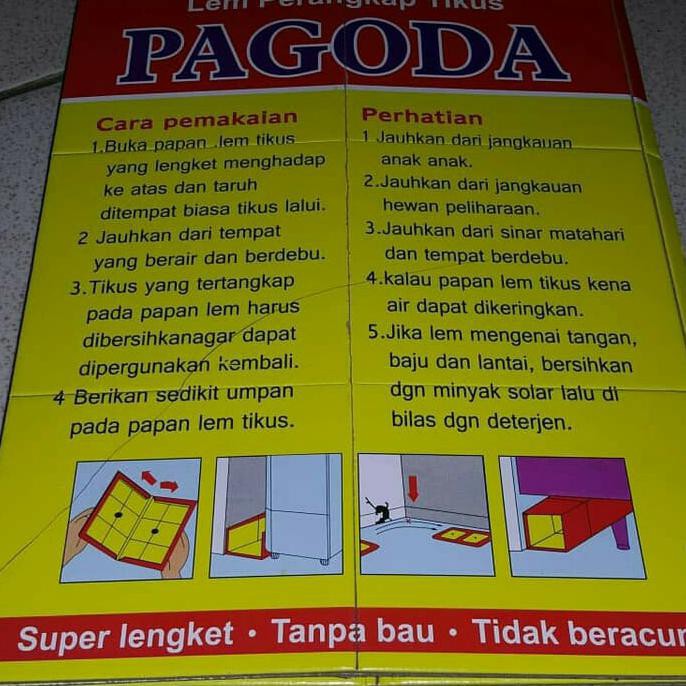 [160 GRAM] Perangkap Papan Lem PAGODA Super Lengket