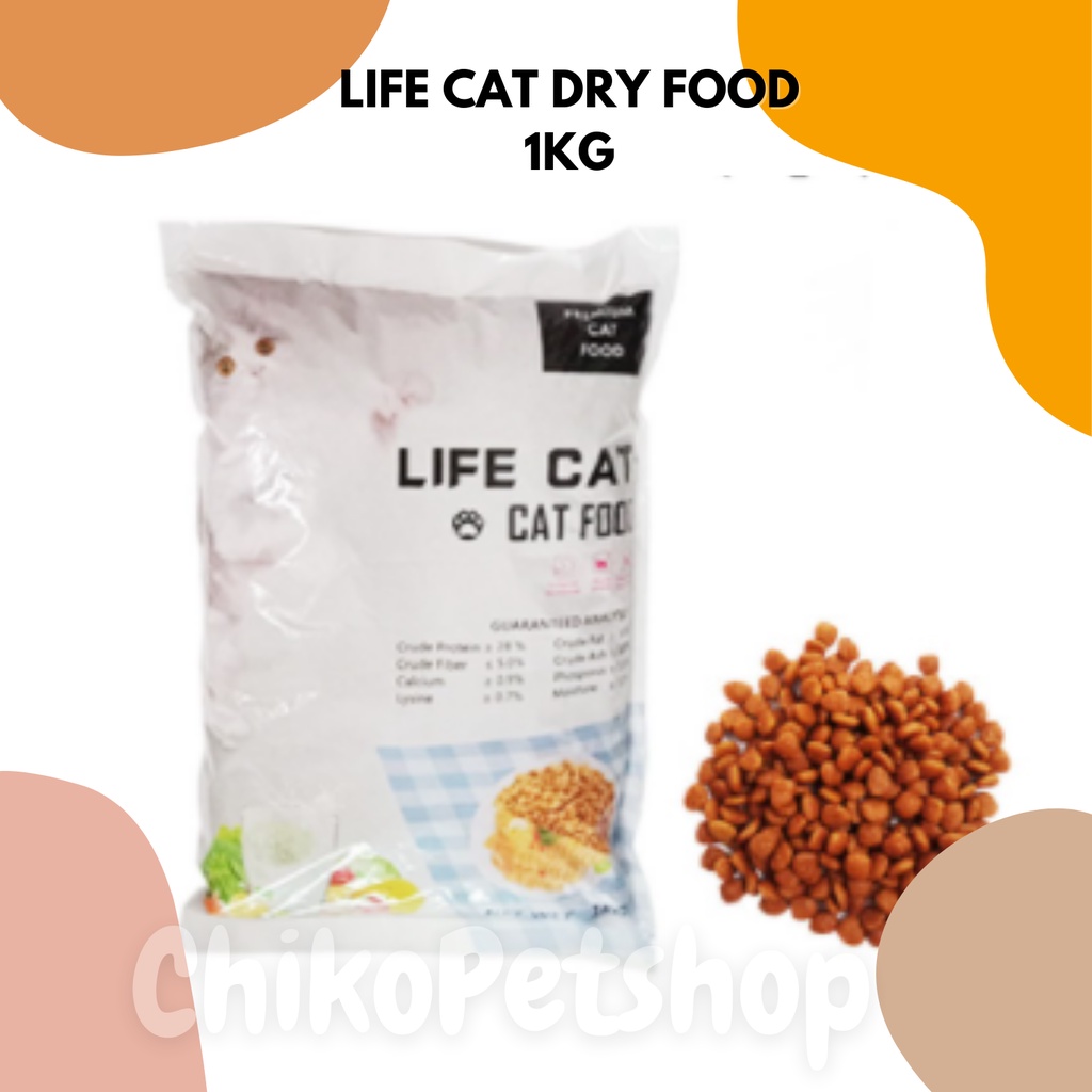 Makanan Kucing LIFE CAT DRY FOOD Kemasan 1KG Makanan Kucing