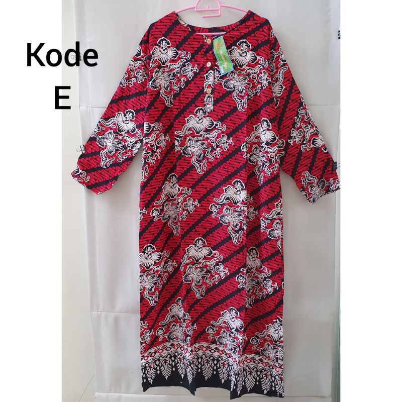 Daster Kencana Ungu, tangan panjang 7/8 label Hijau